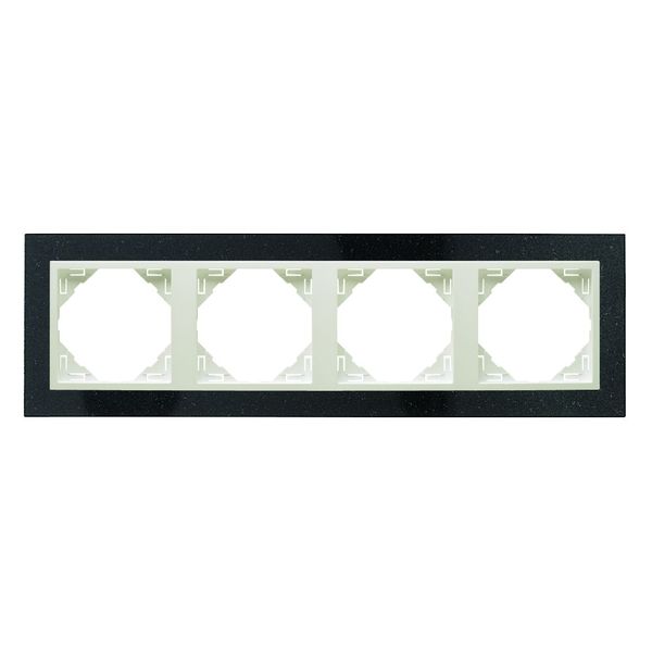 FOUR-GANG FRAME GRANITE/ICE image 2