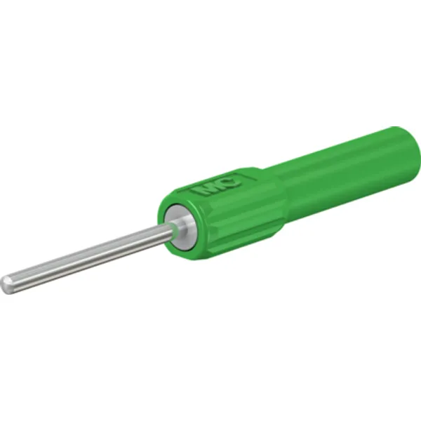 Counting test adapter, connecting pin 2 mm to 4 mm socket, green, CAT II, 66.9076-25 image 1