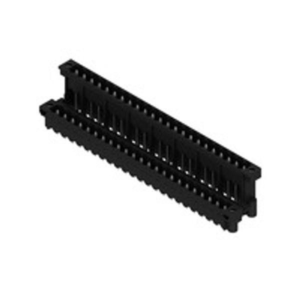 PCB plug-in connector, male header, Flange / Solder flange, THT/THR solder connection, 5.08 mm, Number of poles: 46, 180°, Solder pin length (l): 3.2 mm, tinned, black, Box image 1