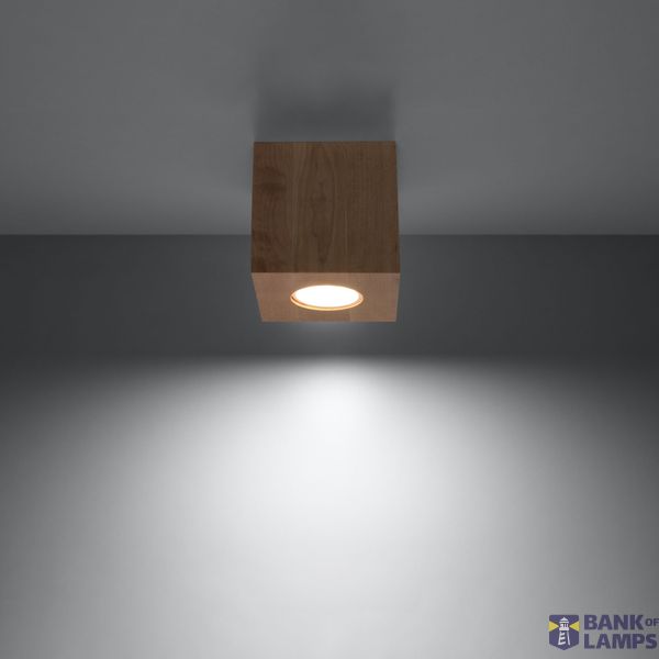 SPOT QUAD NATURAL WOOD GU10 1X40W IP20 image 6