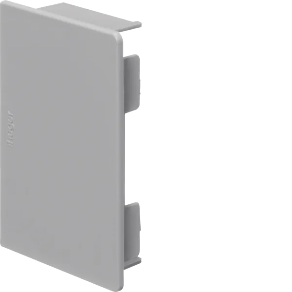 Halogen-free end piece for cable duct LF/LFH 60x90mm stone grey image 1