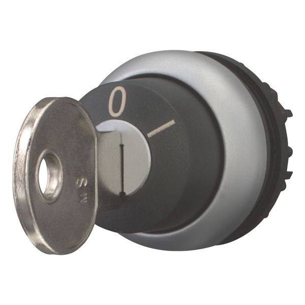 M22-WS-MS3 Key-operated actuator, momentary, 2 positions, MS3, Key withdrawable: 0, Bezel: titanium image 5