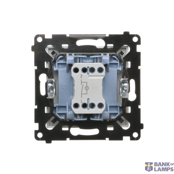 Interdediate switch with LED indicator light, (module), Simon 24, IP20/IP44, 10AX, graphite mat image 1