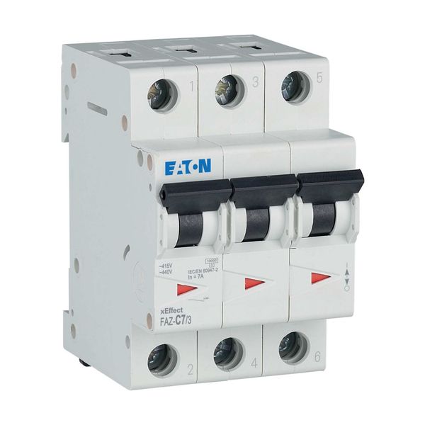 Miniature circuit breaker (MCB), 7 A, 3p, characteristic: C image 20