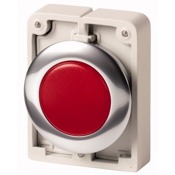 M30C-FL-R Indicator light, RMQ-Titan, Flat, Red, Metal bezel image 1