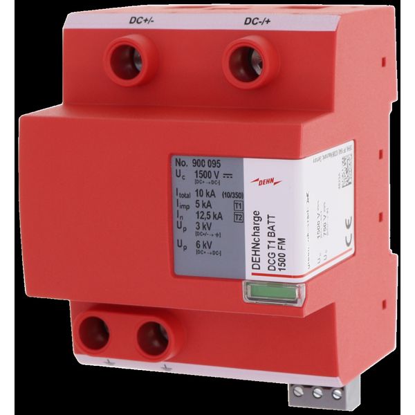 Combi. arrester DEHNcharge T1 BATT 1500 FM image 1
