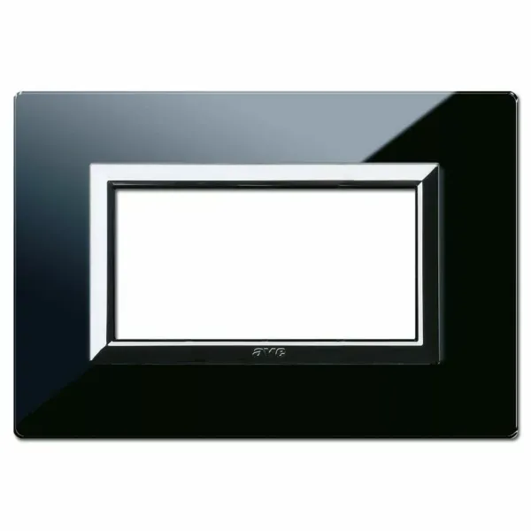 VERA44 GLASS FRONT PLATE A.BLACK 4M image 1
