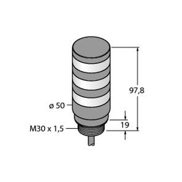 LED Signal Light Tower Light   TL50BLGYR image 1