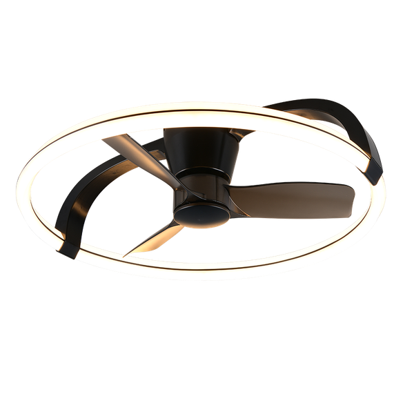 Stockholm LED ceiling fan matt black image 1