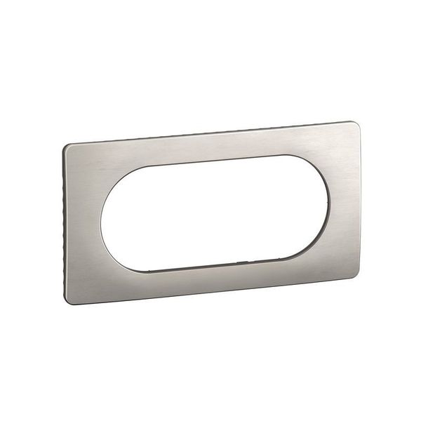 PLATE 2G LARGE SATIN ALUMINIUM image 2