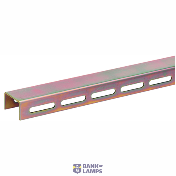 RAIL -U- 30X20 TH.3 525MM LONG IN PERFORED ALUMINIUMDIAM.9 - DISTANCE  image 1
