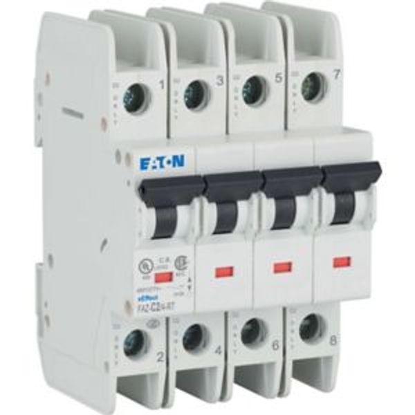 Miniature circuit breaker (MCB), 2 A, 4p, characteristic: C, ring tongue image 5