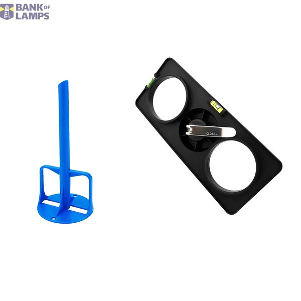 Double-sided conduit carrier drilling template set two sided image 1
