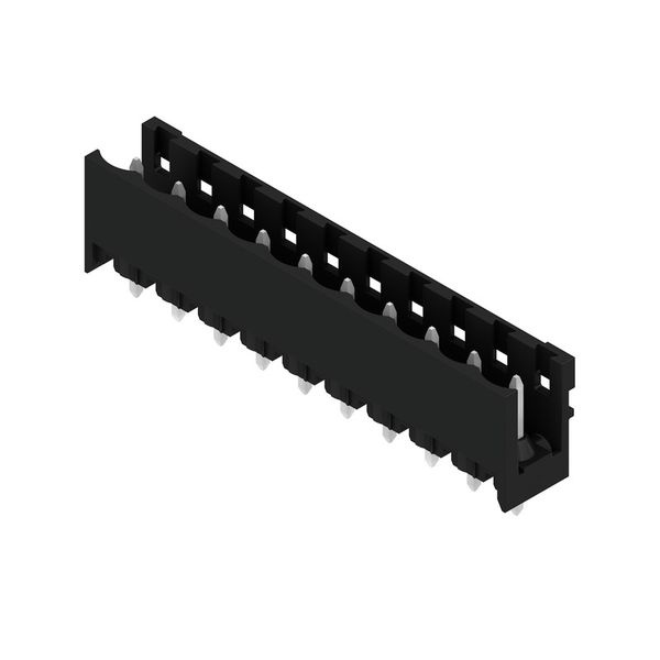 PCB plug-in connector, male header, open side, THT/THR solder connection, 5.08 mm, Number of poles: 10, 180°, Solder pin length (l): 3.2 mm, tinned, black, Box image 3