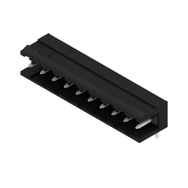PCB plug-in connector, male header, open side, THT solder connection, 5.08 mm, Number of poles: 10, 90°, Solder pin length (l): 4.5 mm, tinned, black, Box image 4