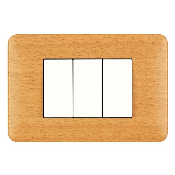 FRAME 3 MOD F/ ADAPTER 3 MOD BEECH image 1