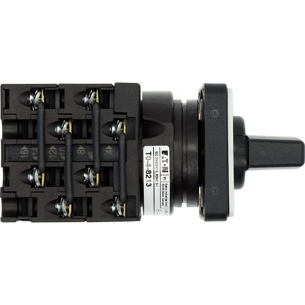 T0-4-8213/E Changeoverswitches, T0, 20 A, flush mounting, 4 contact unit(s), Contacts: 8, 60 °, maintained, With 0 (Off) position, 1-0-2, Design number 8213 image 29