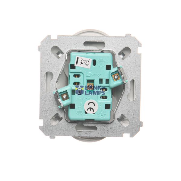 Triple push button, (module), 10AX, quick connection, Silver matt, metalic image 1