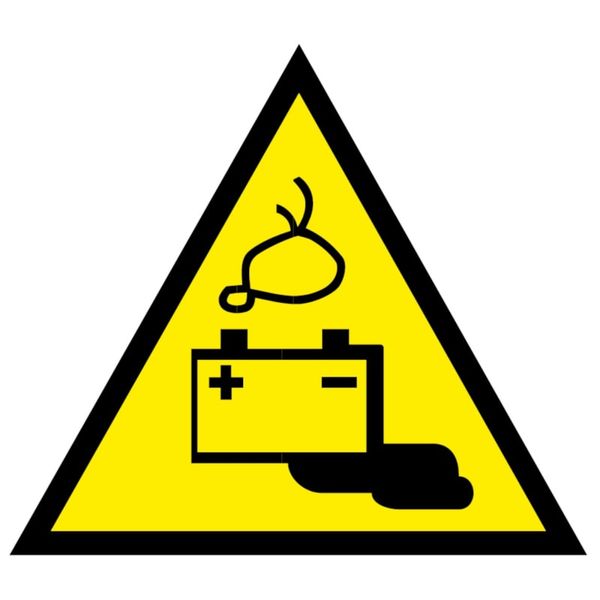 Triangular danger sign adhesive - Side 140 mm image 1