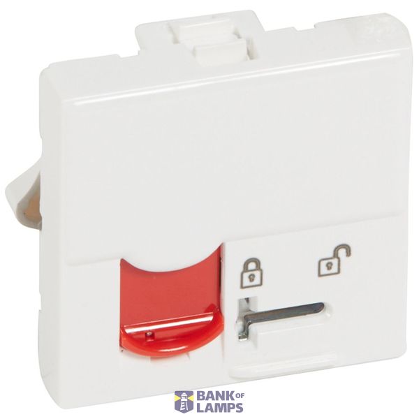 RJ45 socket Mosaic category 5e FTP controlled access 2 modules white image 2