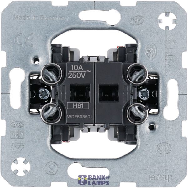 Series push button make and break contact, separate input image 1