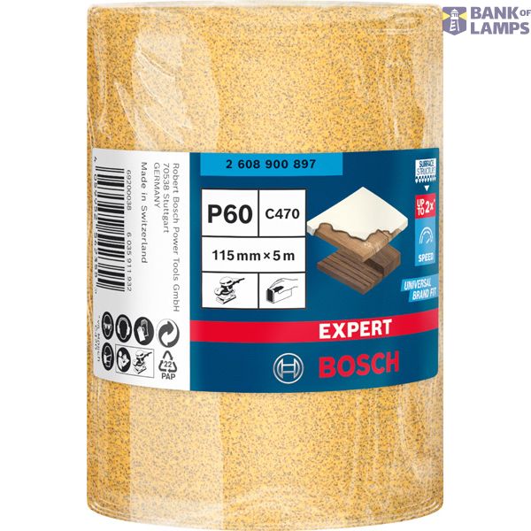 EXPERT C47 Sandpaper Roll for Handsanding 115 mm, 5 m, G 6 image 3