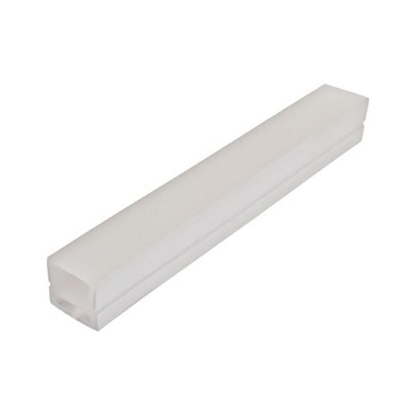 LED Silicone Profile 20 x 20 mm, white - milky, per metre image 1