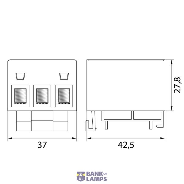 Pass-through/three-way connector WLZ35/3x16/n image 2