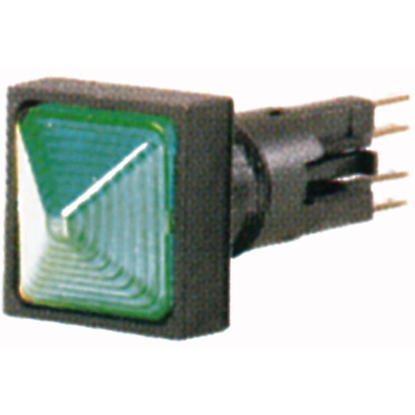 Q25LH-GN/WB Indicator light, raised, green, +filament lamp, 24 V image 1