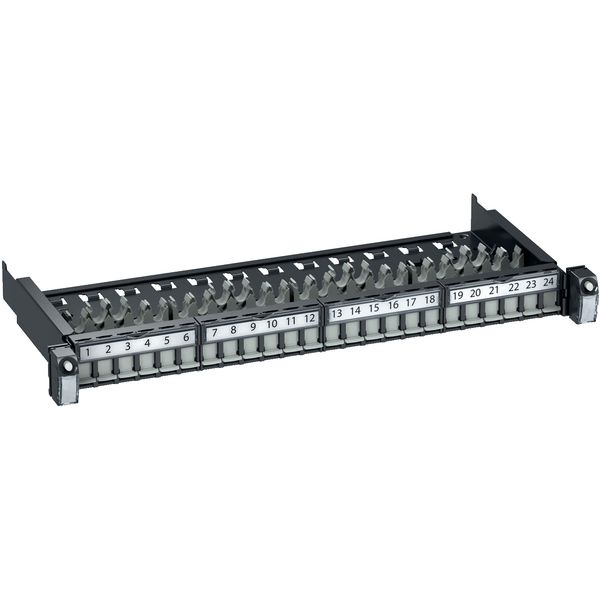 Actassi - Connection panel 1U, equipped with 24x RJ45 UTP Cat. 6 (VDIG118241U60) image 1