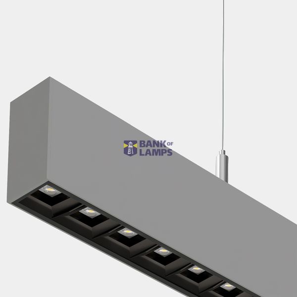 Lineal lighting system Infinite Pro 1136mm Up&Down Opticell 14.2;26.1W LED neutral-white 4000K CRI 90 DALI-2/PUSH Grey IP40 6342lm image 1
