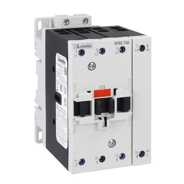 Four-pole contactor, IEC operating current Ith (AC1) = 100A, AC coil 50/60Hz, 230VAC image 1