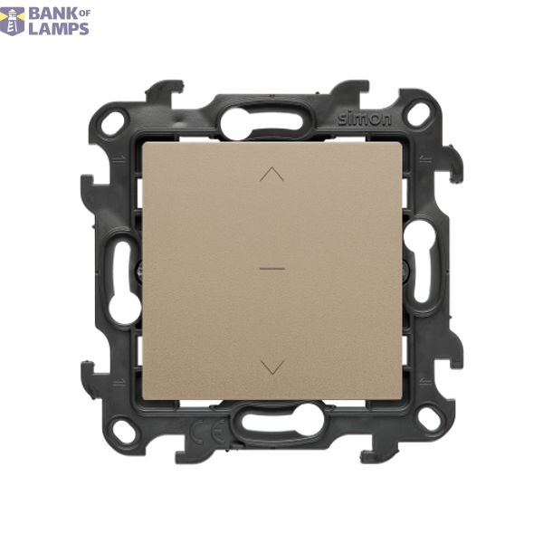 Three position (1-0-2) blind control single switch, (module), Simon 24, IP20/IP44, 10A, champagne matt image 1