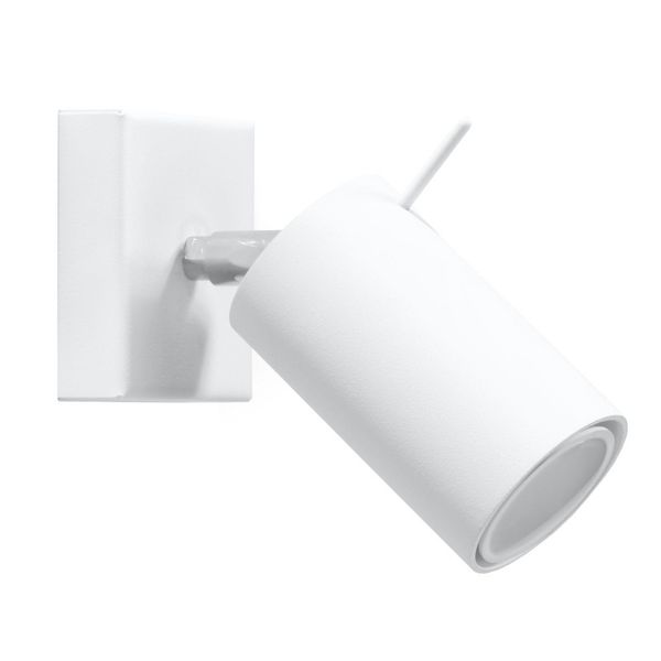 WALL LAMP RING WHITE GU10 1X40W IP20 image 1