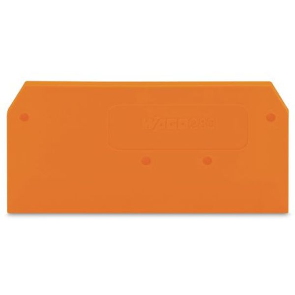 End and intermediate plate 2.5 mm thick orange image 2