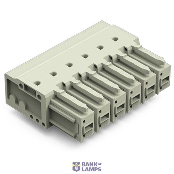 THT female header;1.0 x 1.2 mm solder pin;angled;light gray image 1