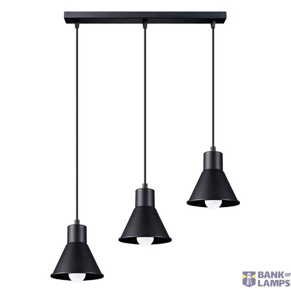 HANGING LAMP TALEJA 3 BLACK E27 3X60W IP20 image 2