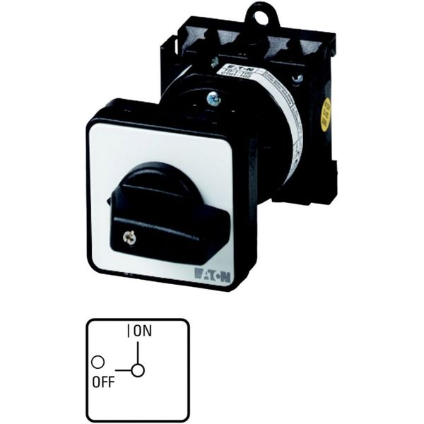 T3-3-8342/Z On-Off switch, T3, 32 A, rear mounting, 3 contact unit(s), 6 pole, with black thumb grip and front plate image 6