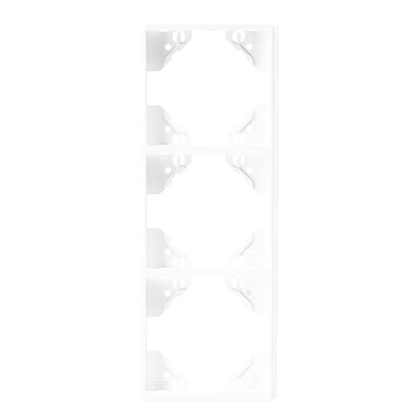 TRIPLE VERTICAL FRAME WHITE image 1