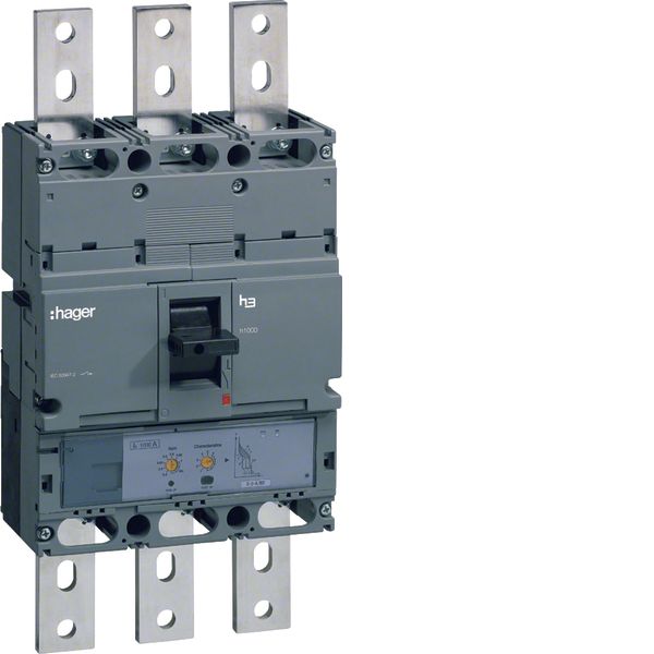 MCCB h1000 3P 70kA 1000A LSI image 1