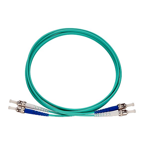 ST-D/ST-D Patchkabel, OM3, aqua, 2m image 1