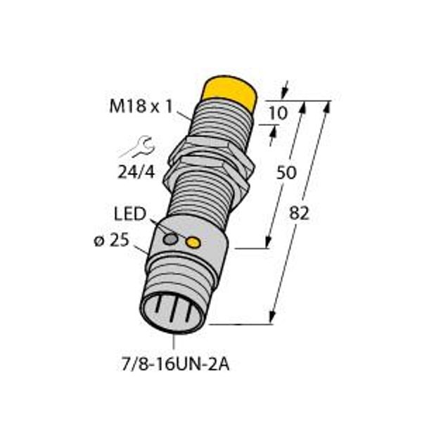 Inductive Sensor   NI12U-G18-ADZ30X2-B1331 image 1