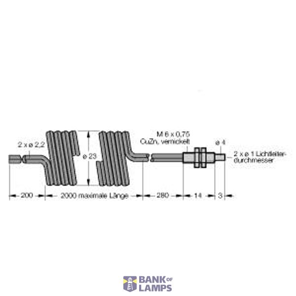 Plastic Fiber Bifurcated Fiber   PBT46UC image 1