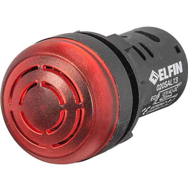 Buzzer with flashing led beacon, 230 V AC image 1
