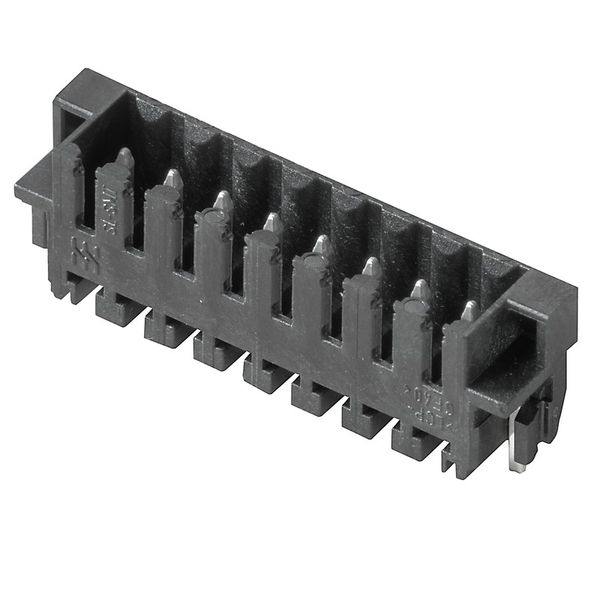 PCB plug-in connector, male header, Clip-on flange, THT/THR solder connection, 3.50 mm, Number of poles: 5, 180°, Solder pin length (l): 3.2 mm, tinned, black, Box image 1