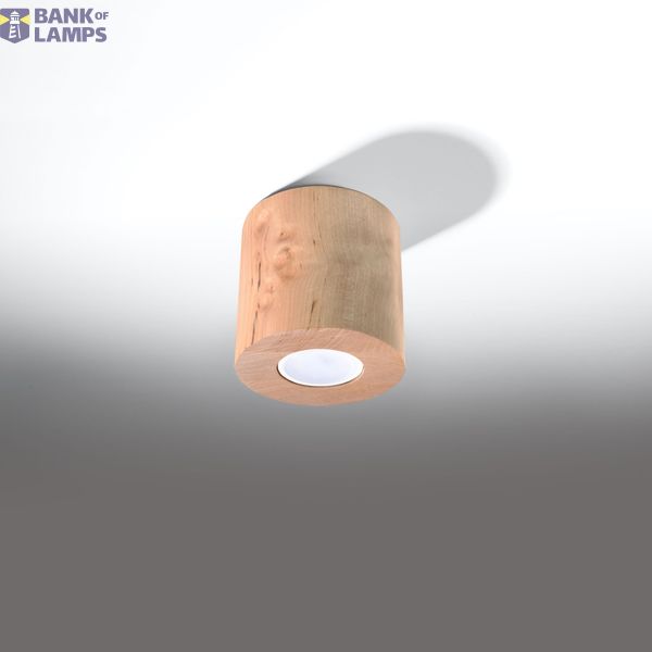 SPOT ORBIS NATURAL WOOD GU10 1X40W IP20 image 3