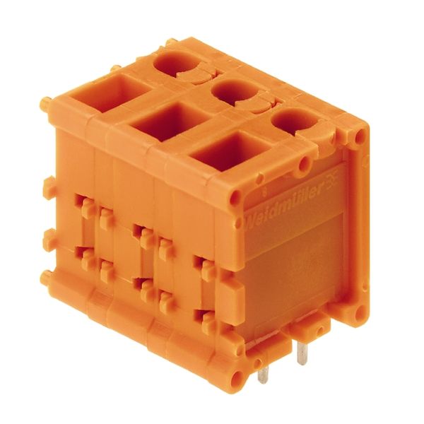 Printed circuit board terminals, 7.62 mm, Number of poles: 11, 180°, Solder pin length (l): 4.5 mm, tinned, orange, TOP connection, Clamping range, max. : 2.5 mm², Box image 2