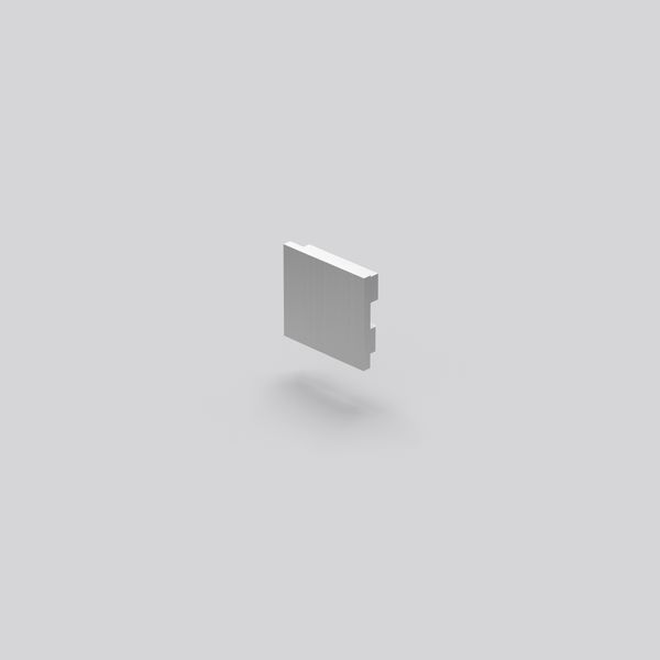 End cap L 18 B 16 H 4, Plastic colour: aluminium image 2
