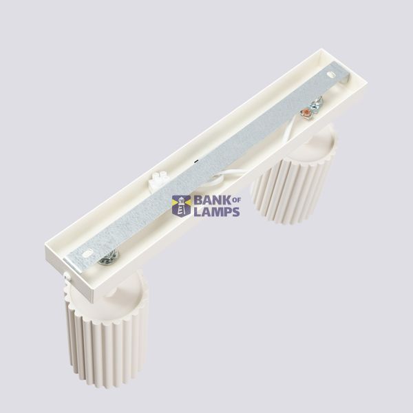 CEILING STRIP WITH TWO MOVABLE BEIGE SPOTLIGHTS FOR HALLWAY, CARBON SERIES 2XGU10 image 12