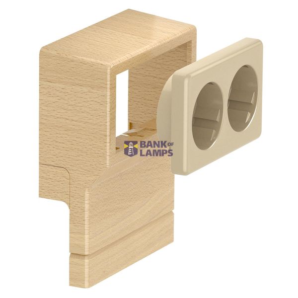 SKL-DS DBU Mounting box double with Schuko socket image 1